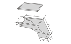 垂直等径左上弯通 QF-C-2G