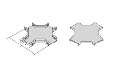 水平等径四通 QF-C-4A