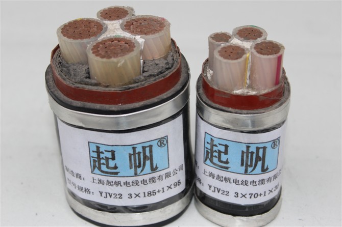 YJV22 交联聚乙烯绝缘钢带铠装聚氯乙烯护套电缆